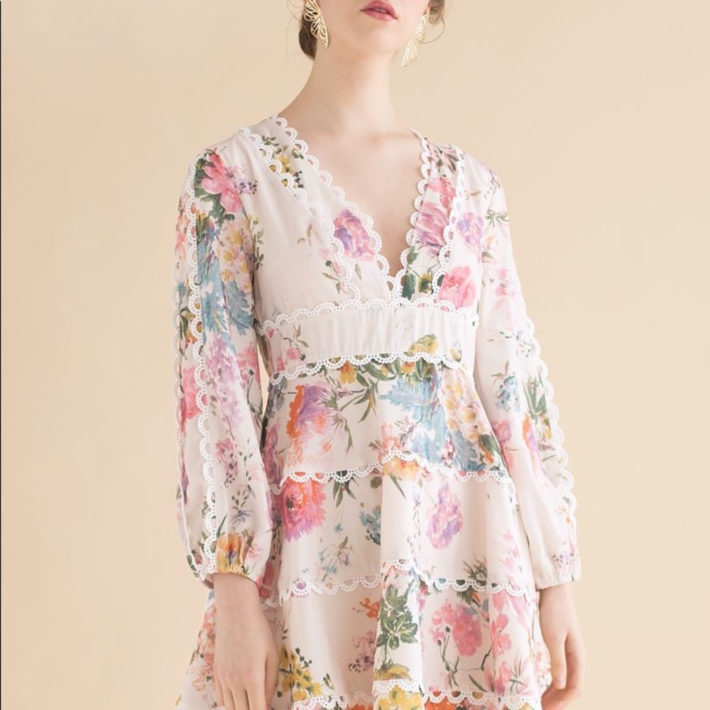 floral mini dress